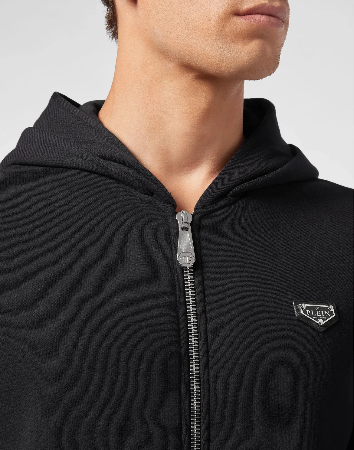 Hoodie Sweatjacket Iconic Plein, цвет: Черный
