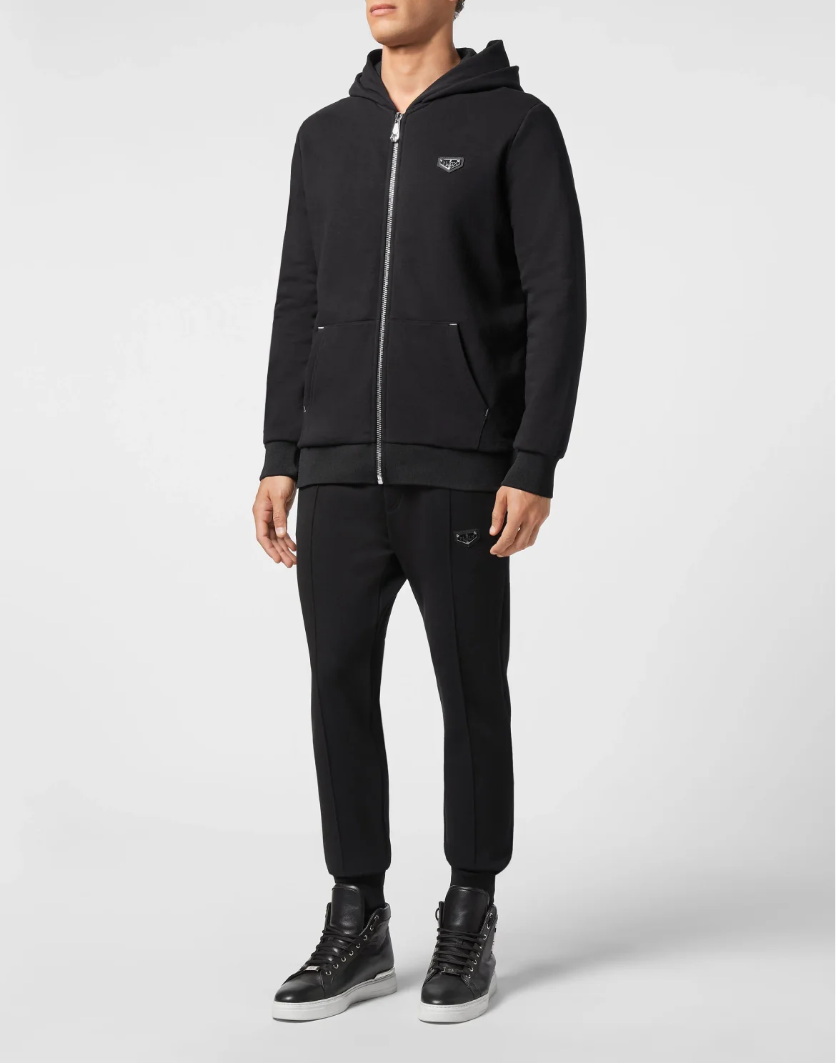 Hoodie Sweatjacket Iconic Plein, цвет: Черный