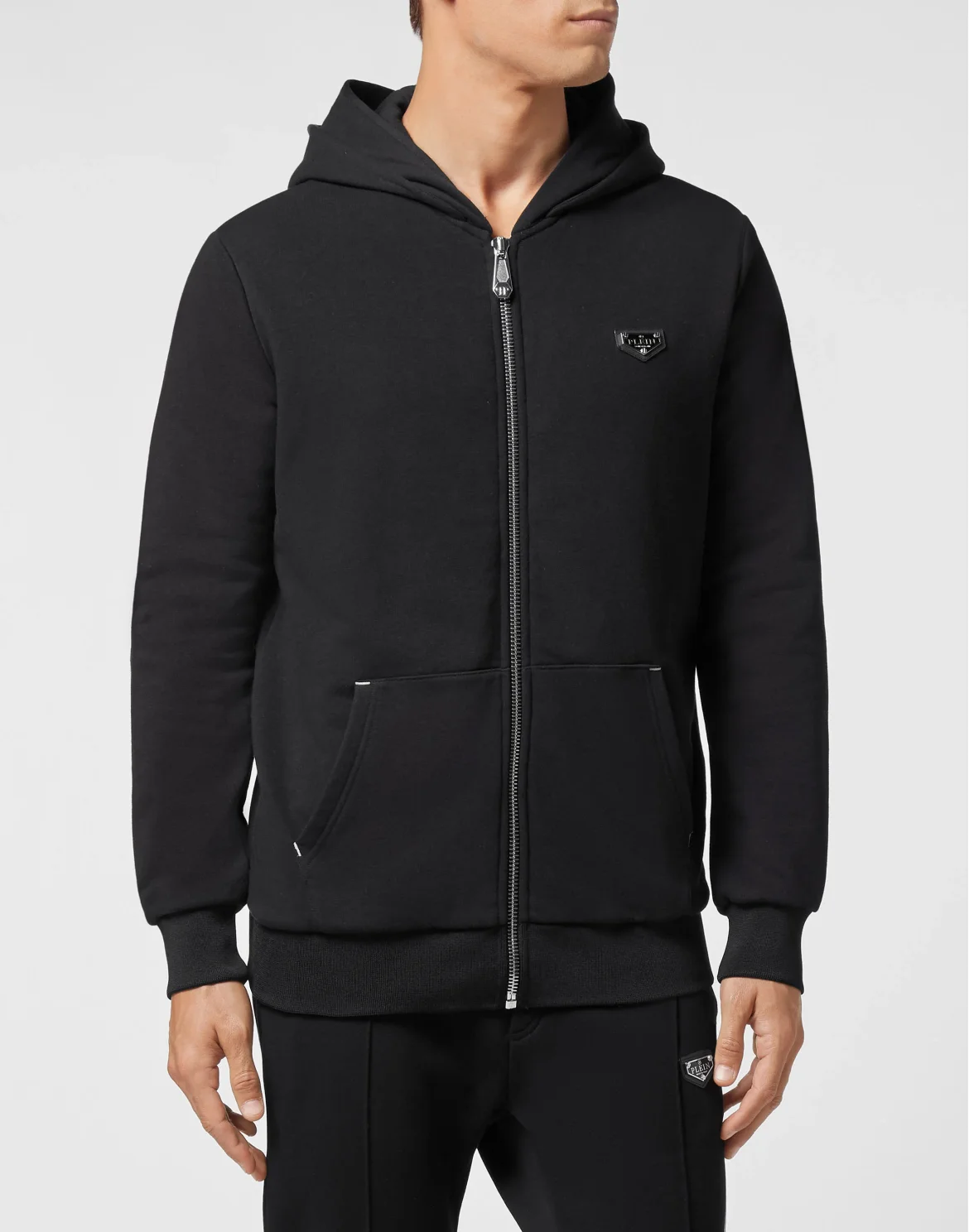 Hoodie Sweatjacket Iconic Plein, цвет: Черный