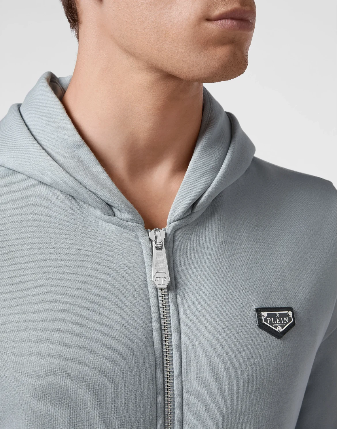 Hoodie Sweatjacket Iconic Plein, цвет: Серый