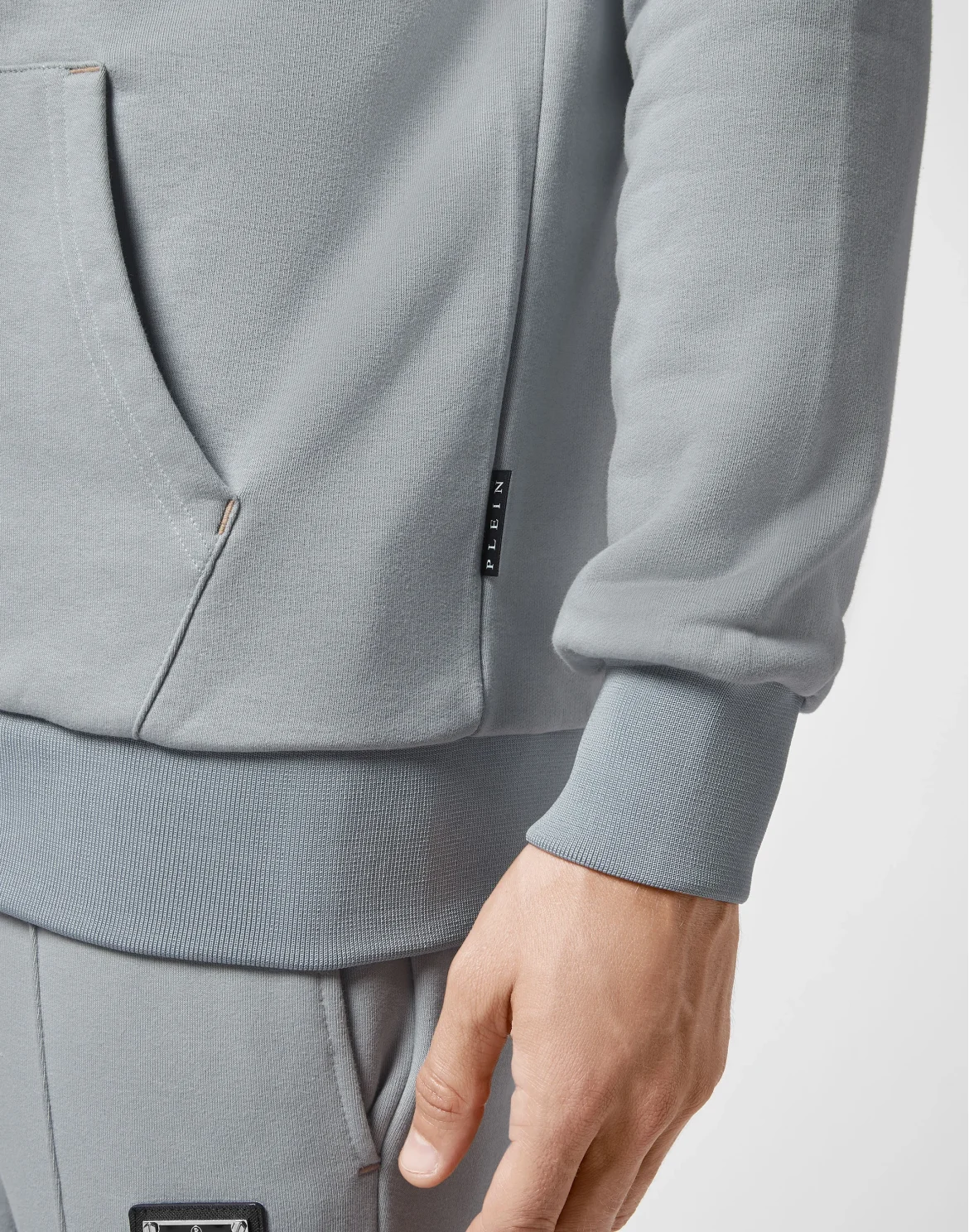 Hoodie Sweatjacket Iconic Plein, цвет: Серый