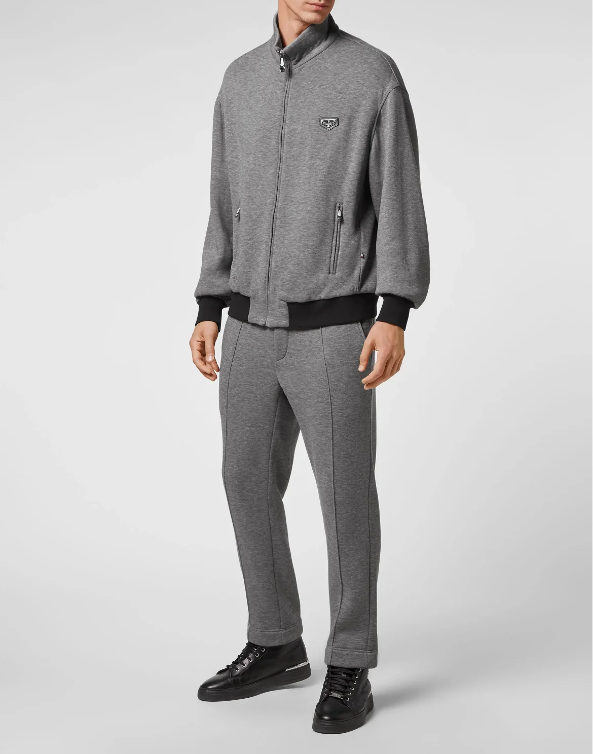 Jogging Jacket/Trousers Iconic Plein, цвет: Серый