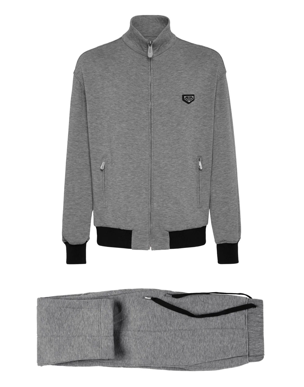 Jogging Jacket/Trousers Iconic Plein, цвет: Серый