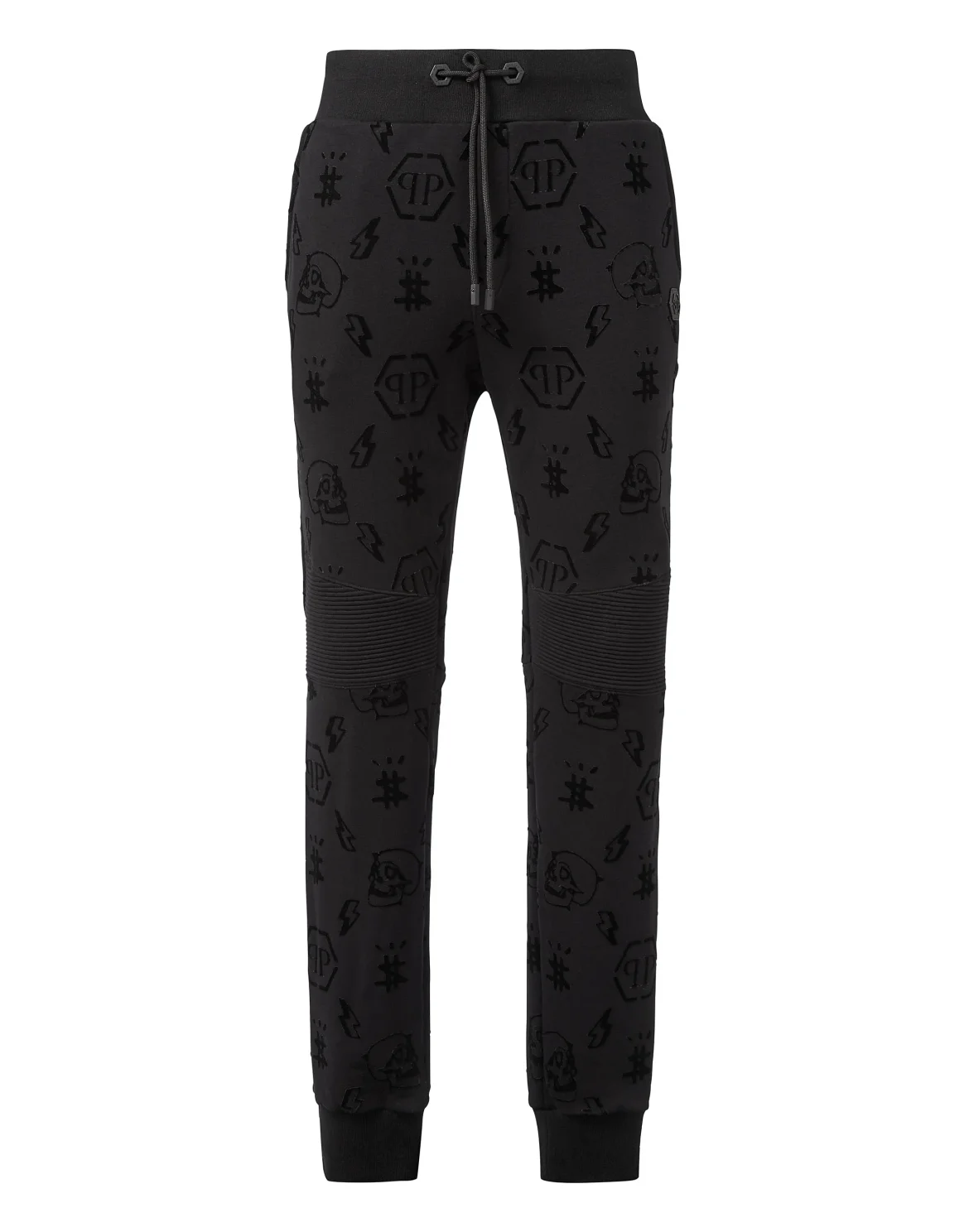 Jogging Trousers Flock Monogram, цвет: Черный