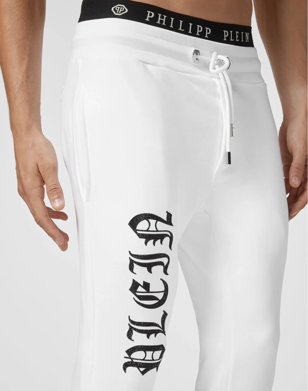 Jogging Trousers stones Gothic Plein, цвет: Белый