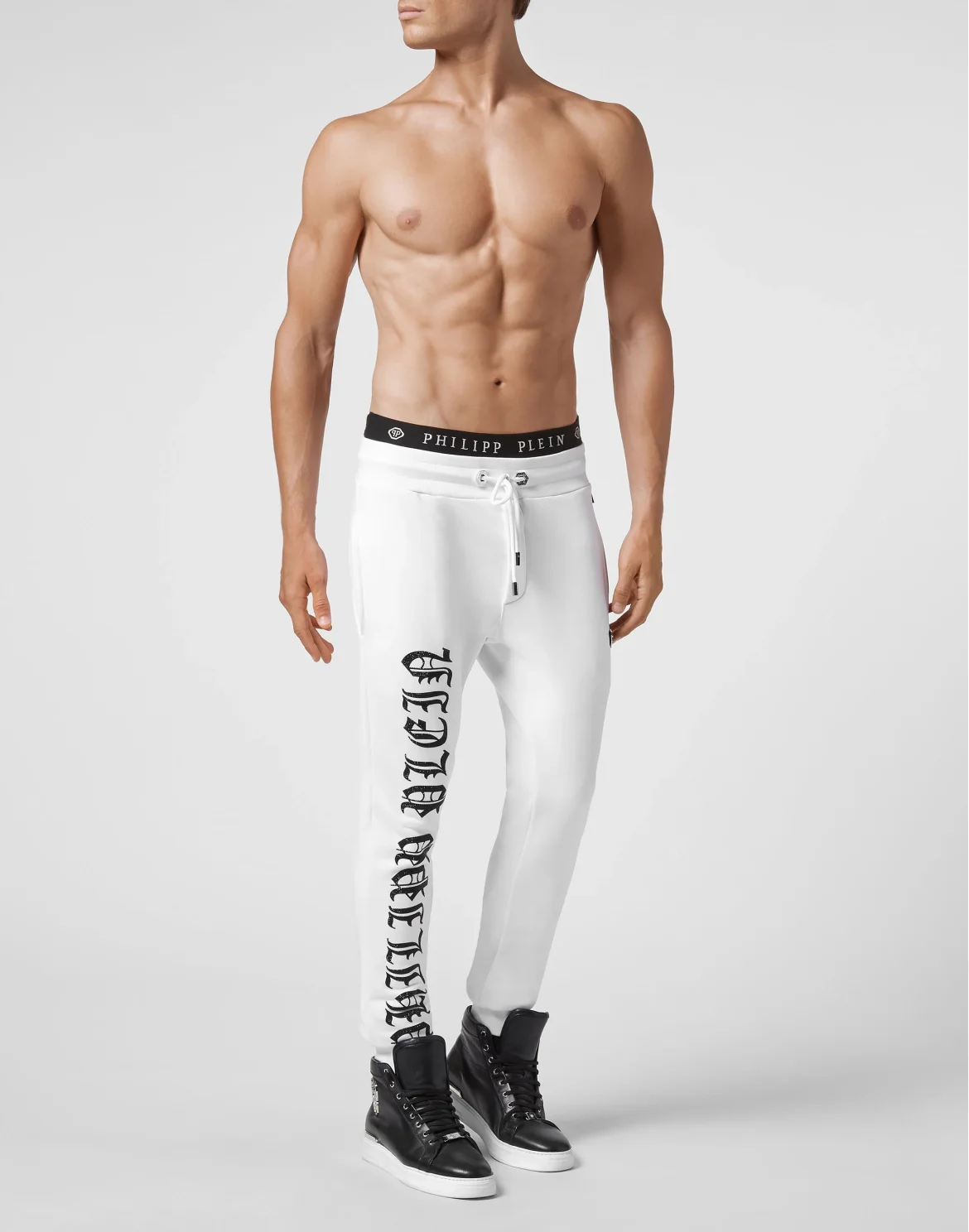 Jogging Trousers stones Gothic Plein, цвет: Белый