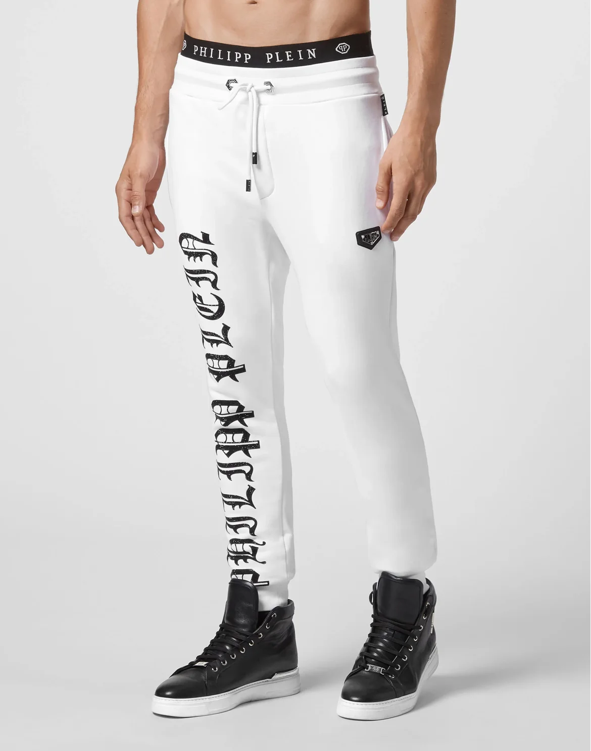 Jogging Trousers stones Gothic Plein, цвет: Белый