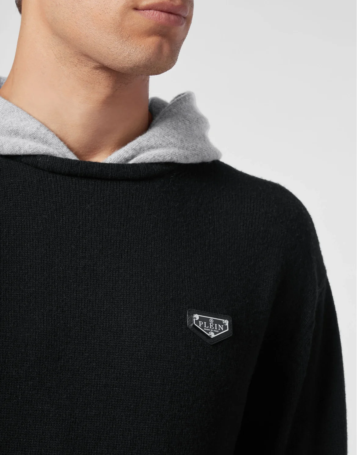 Cashmere Hoodie sweatshirt Iconic Plein, цвет: Черный