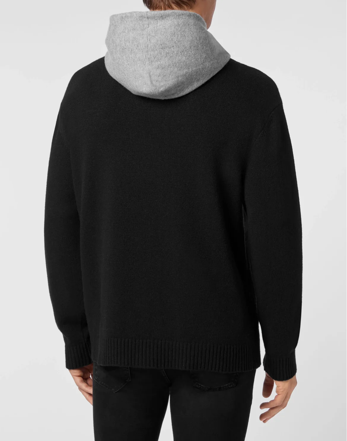 Cashmere Hoodie sweatshirt Iconic Plein, цвет: Черный
