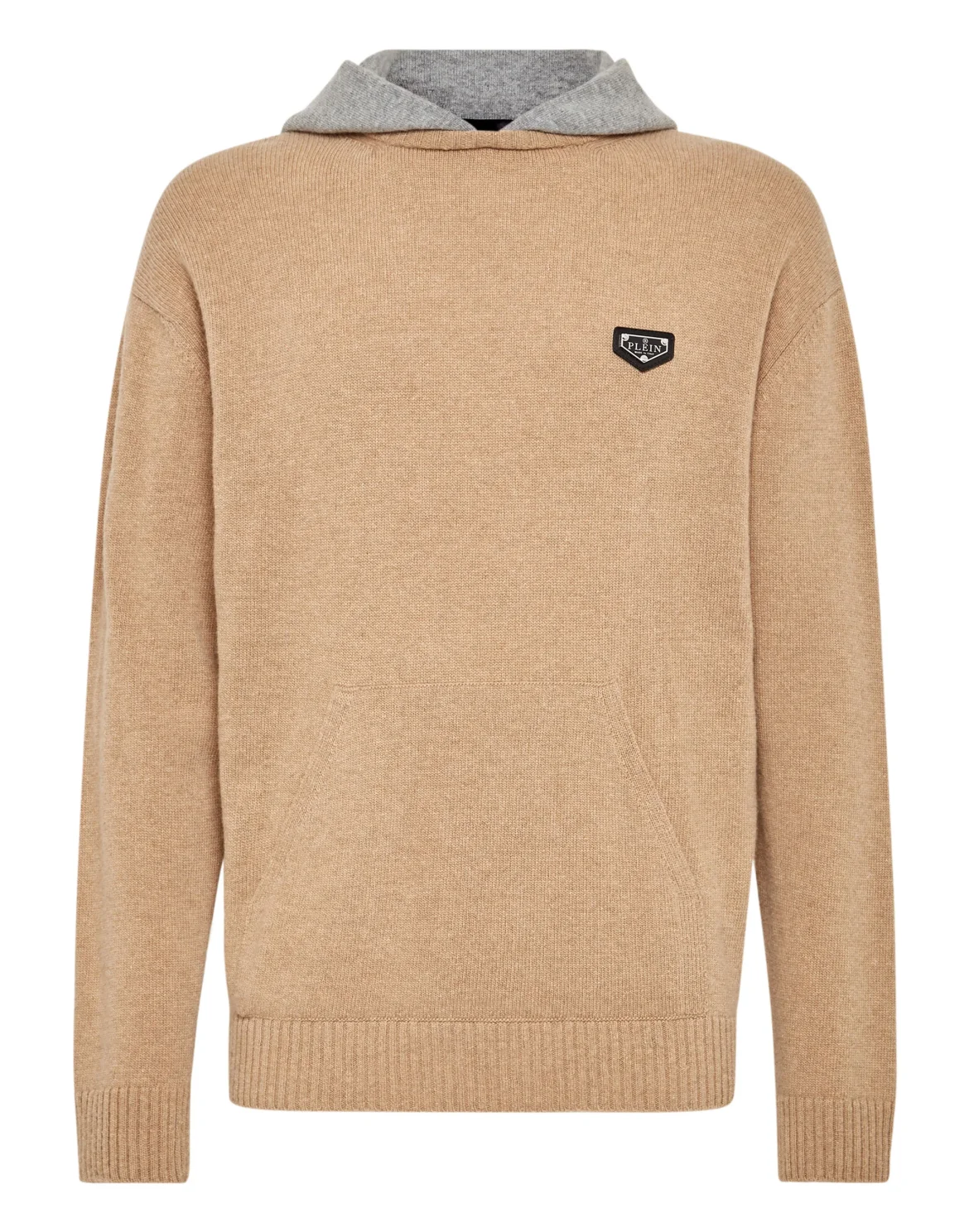 Cashmere Hoodie sweatshirt Iconic Plein, цвет: Бежевый