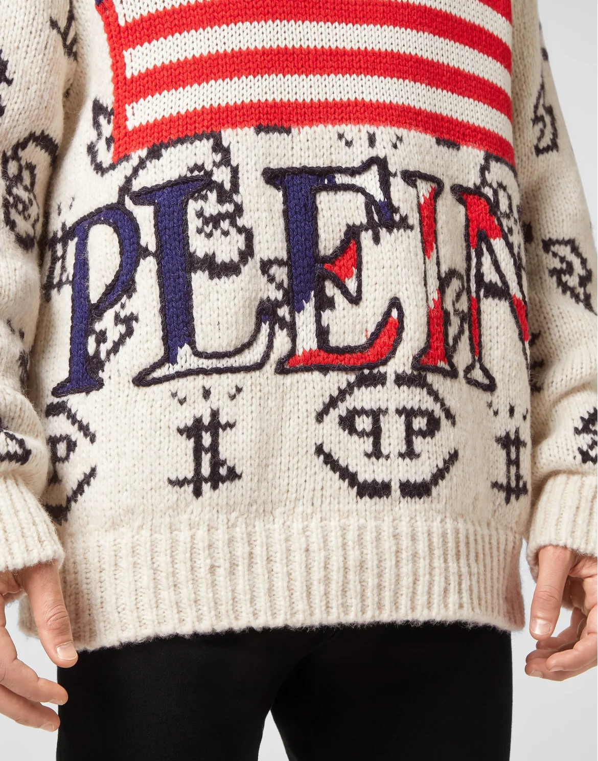Merino wool Pullover Round Neck USA LS, цвет: Бежевый