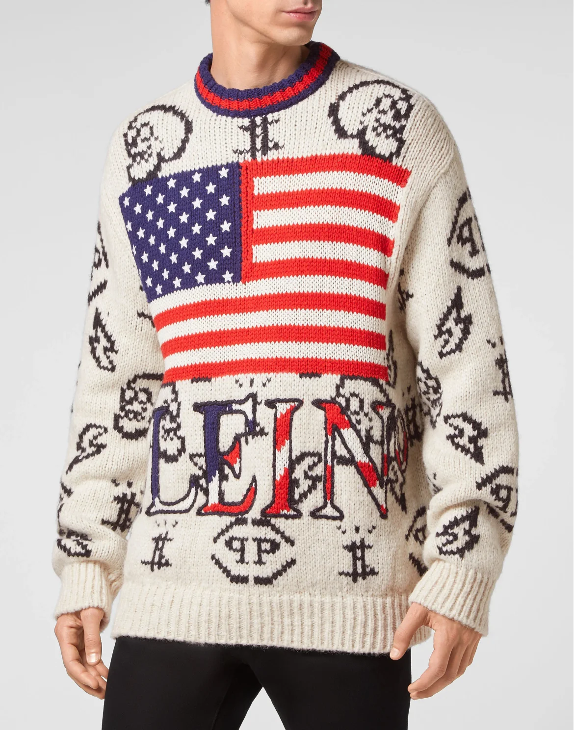 Merino wool Pullover Round Neck USA LS, цвет: Бежевый