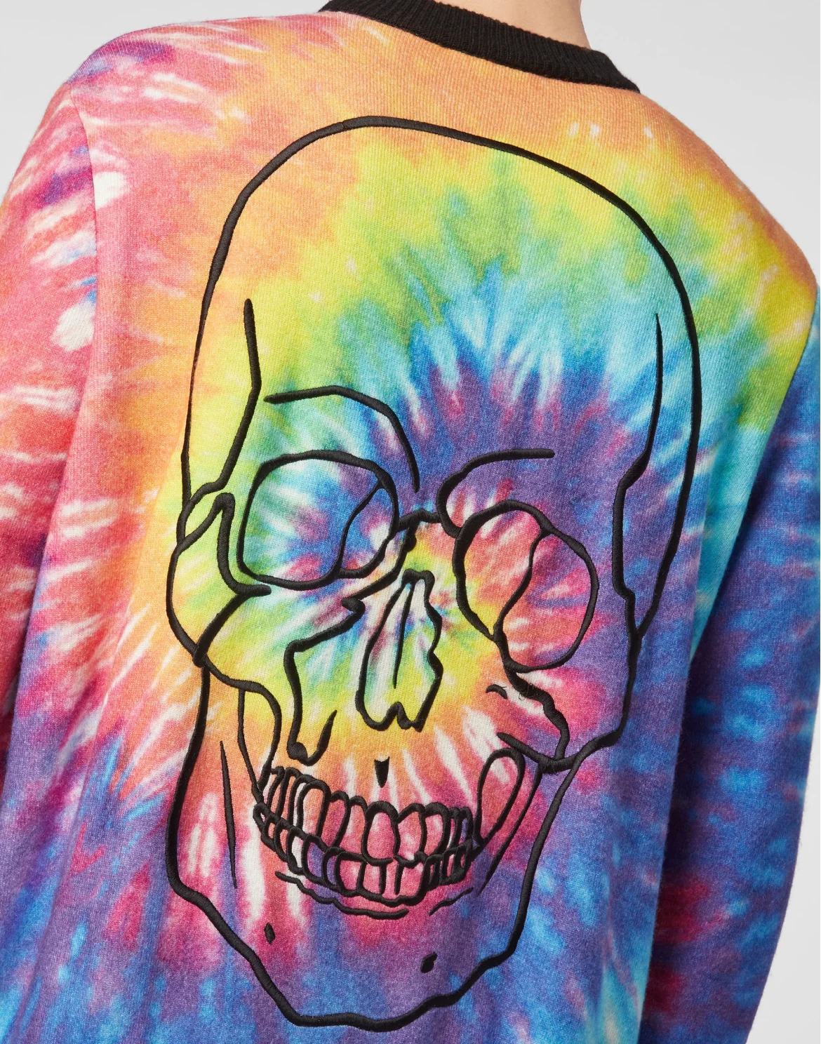 Cashmere Pullover Round Neck LS Tie dye, цвет: Мультиколор