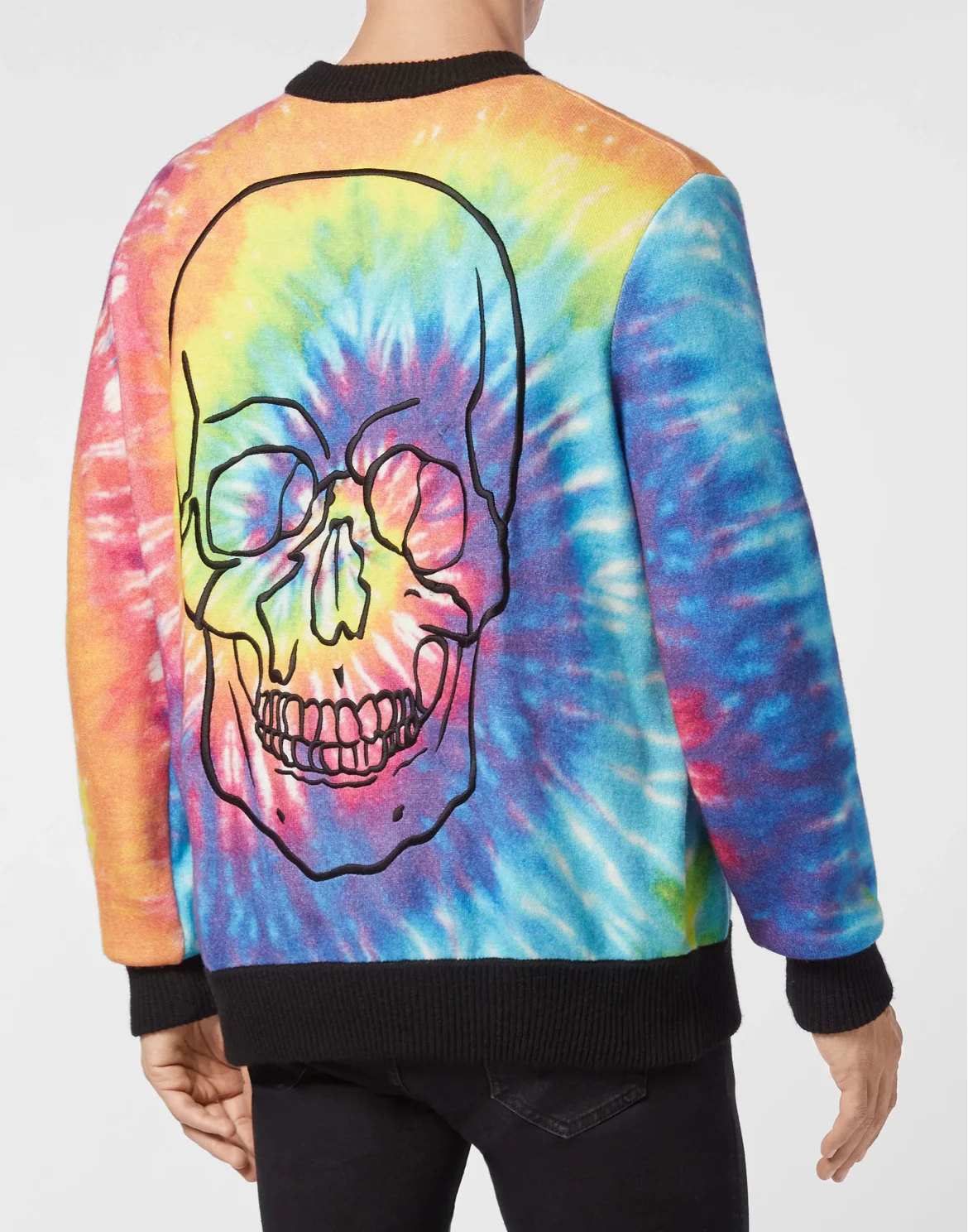 Cashmere Pullover Round Neck LS Tie dye, цвет: Мультиколор