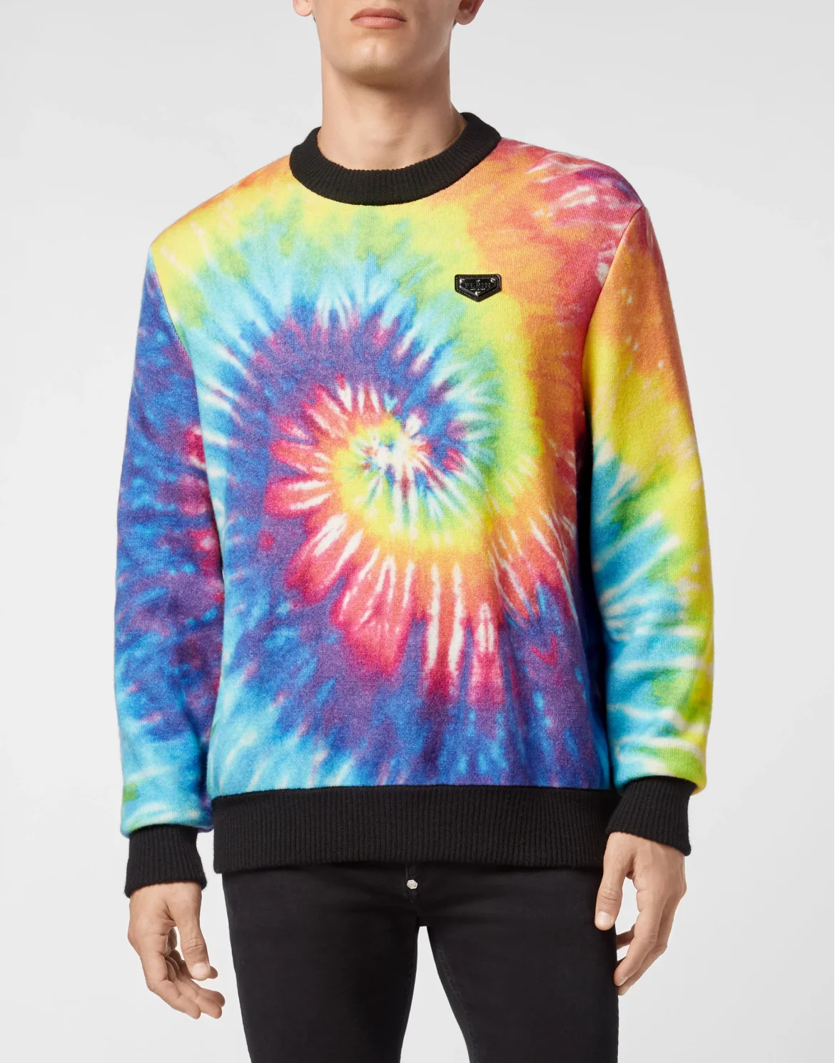 Cashmere Pullover Round Neck LS Tie dye, цвет: Мультиколор