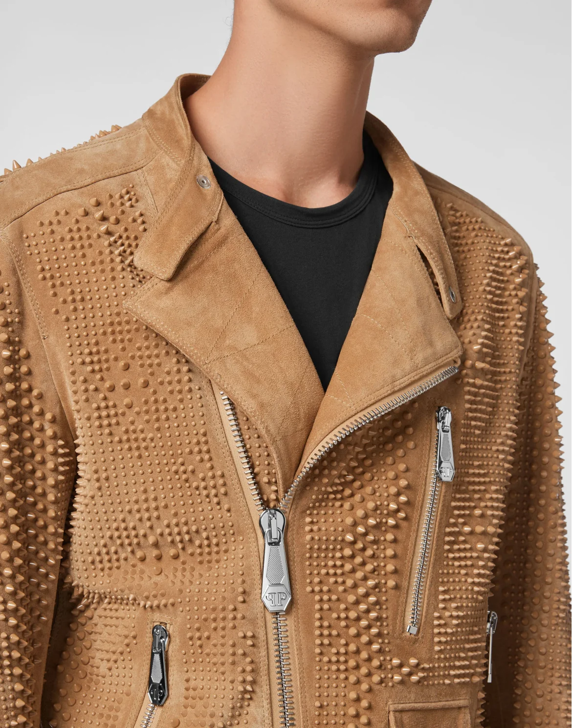 Leather Biker Studs, цвет: Бежевый