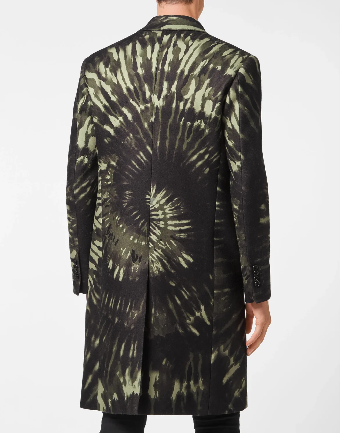 Mohair Coat Long Tie dye, цвет: Камуфляж