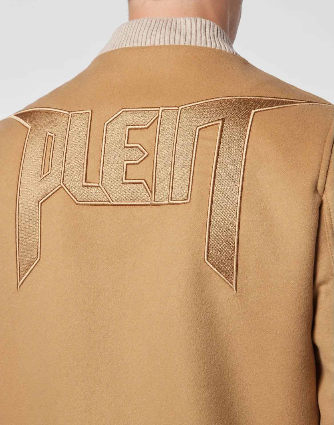Cashmere 10 Bomber embroidery Iconic Plein, цвет: Бежевый