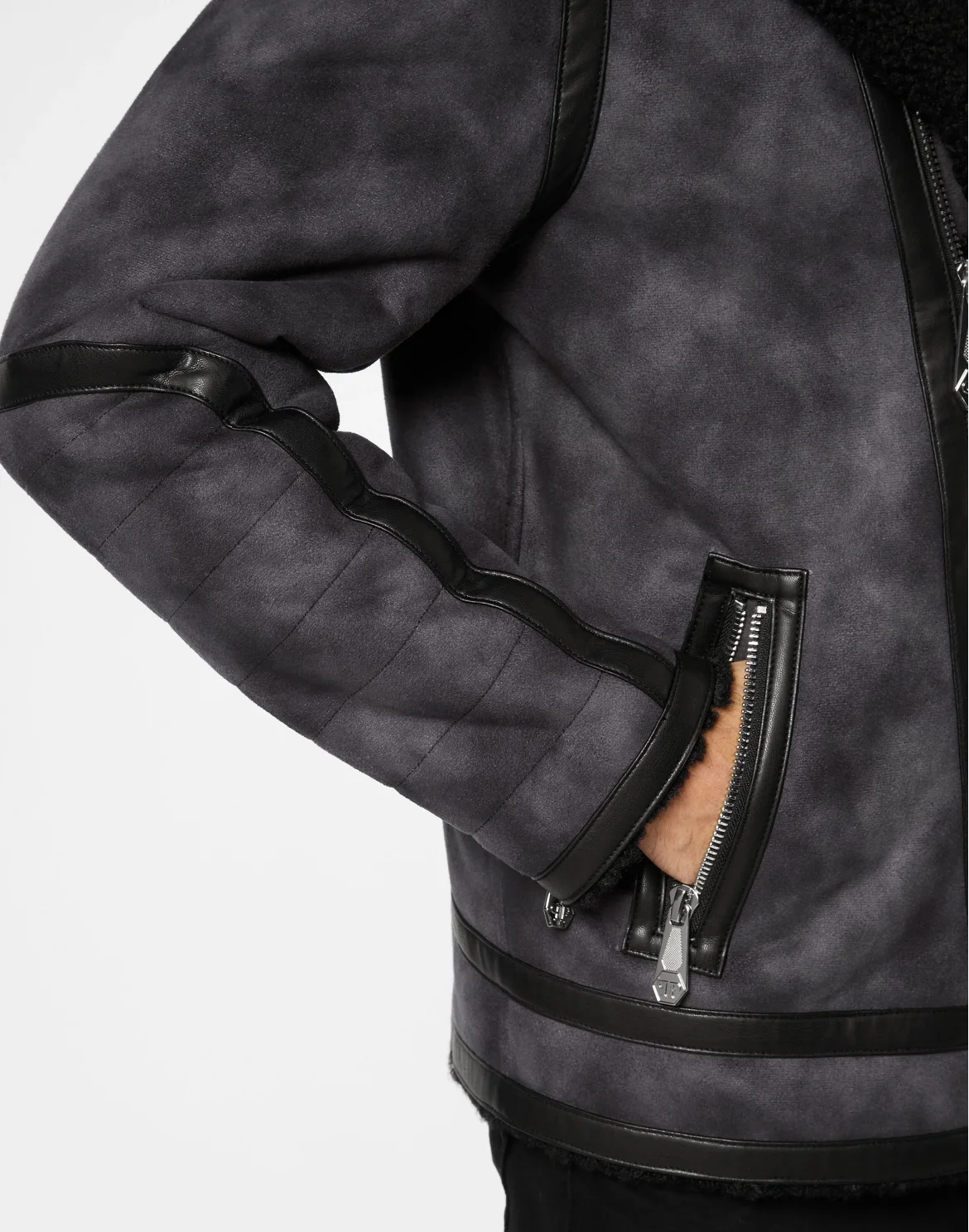 Biker Jacket Iconic Plein, цвет: Черный
