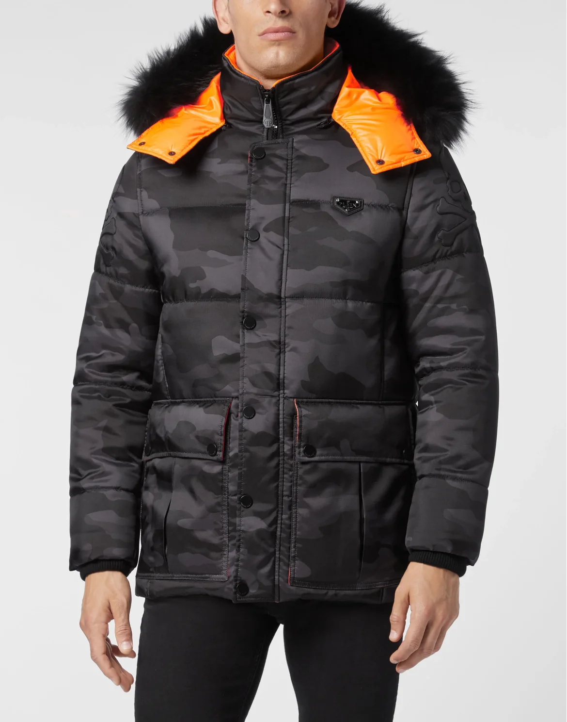 Nylon Jacket Camouflage Luxury, цвет: Черный