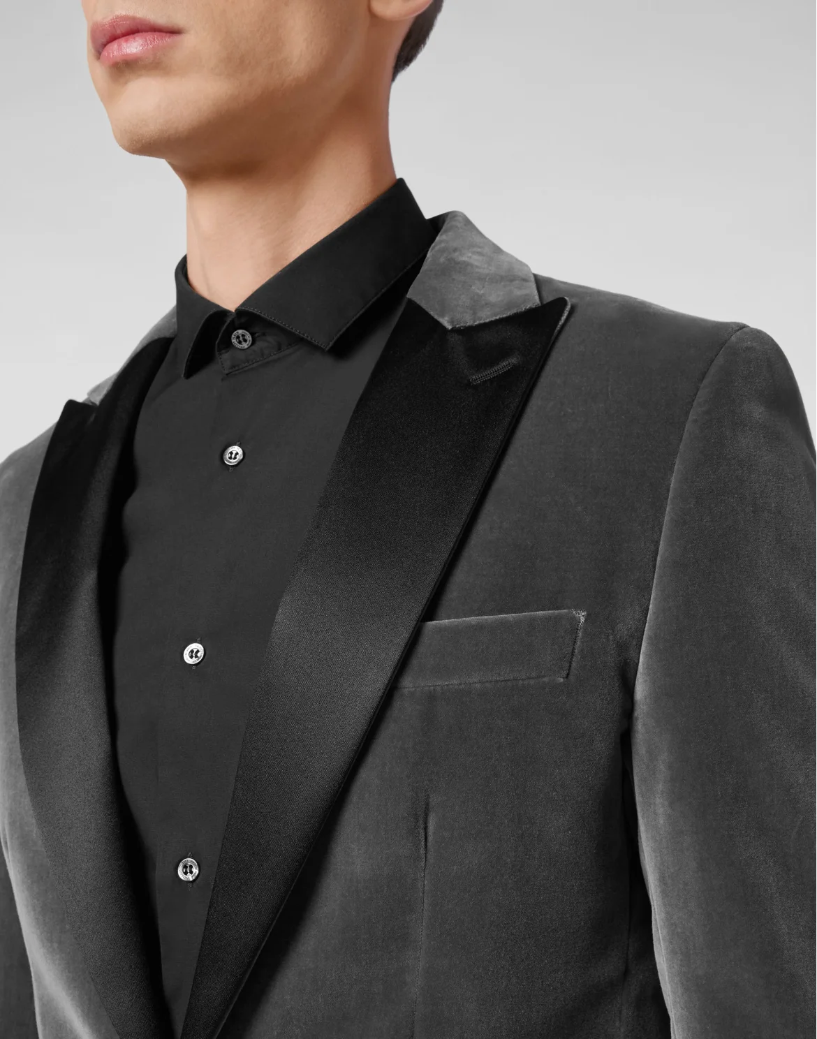 Velvet Blazer Lord Fit Elegant, цвет: Серый