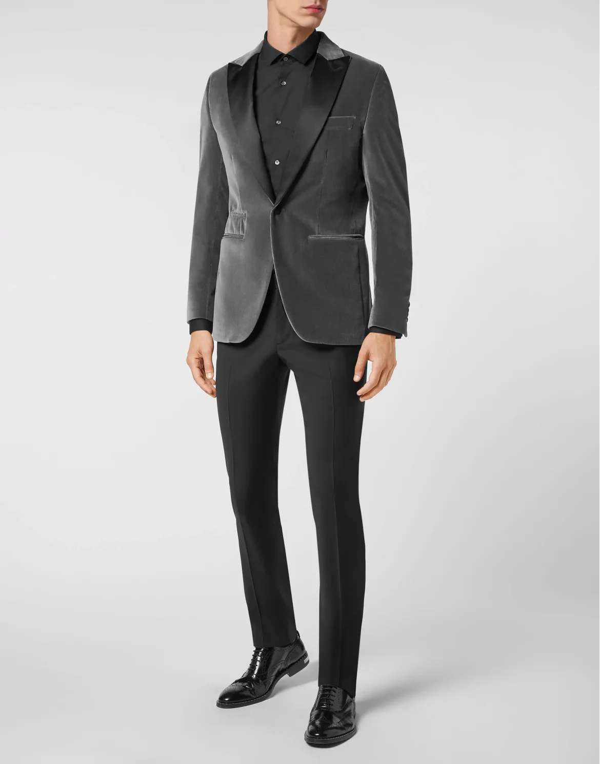 Velvet Blazer Lord Fit Elegant, цвет: Серый