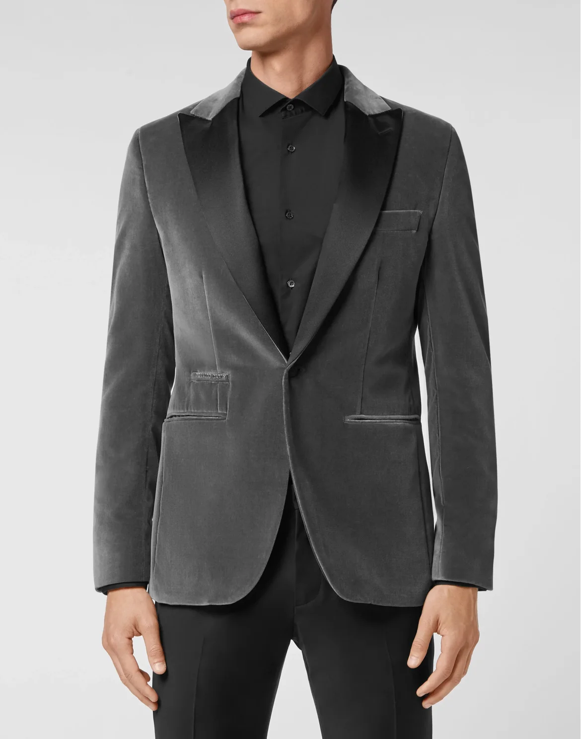 Velvet Blazer Lord Fit Elegant, цвет: Серый