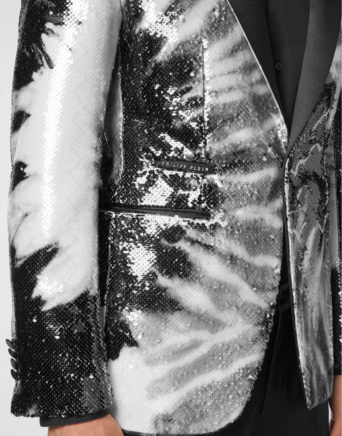 Paillettes Blazer Lord Fit Tie dye, цвет: Черный