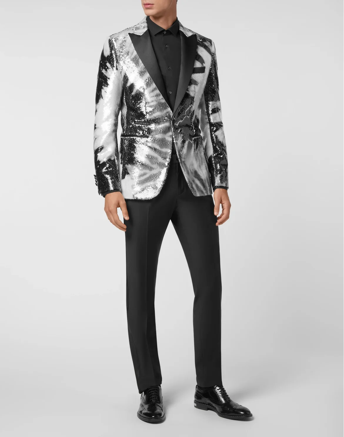 Paillettes Blazer Lord Fit Tie dye, цвет: Черный