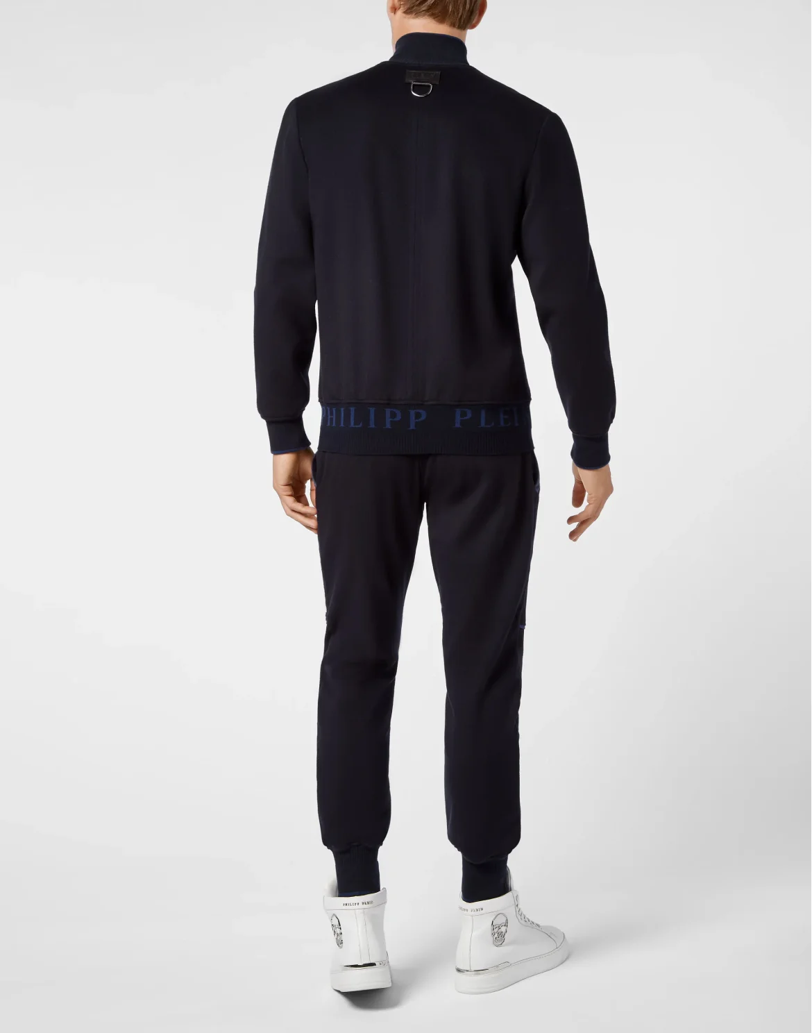 Cashmere 10 Jacket/Trousers suede insert Iconic Plein, цвет: Синий