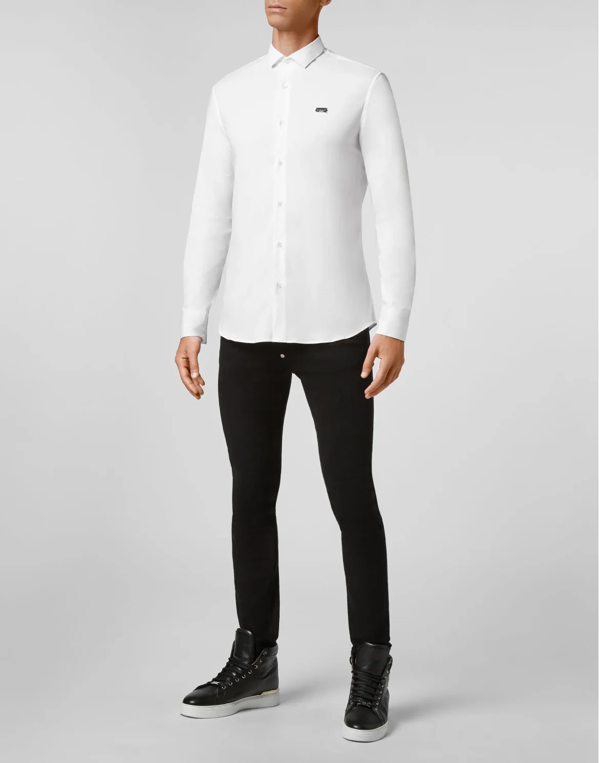 Shirt Sugar Daddy Fit LS Iconic Plein, цвет: Белый