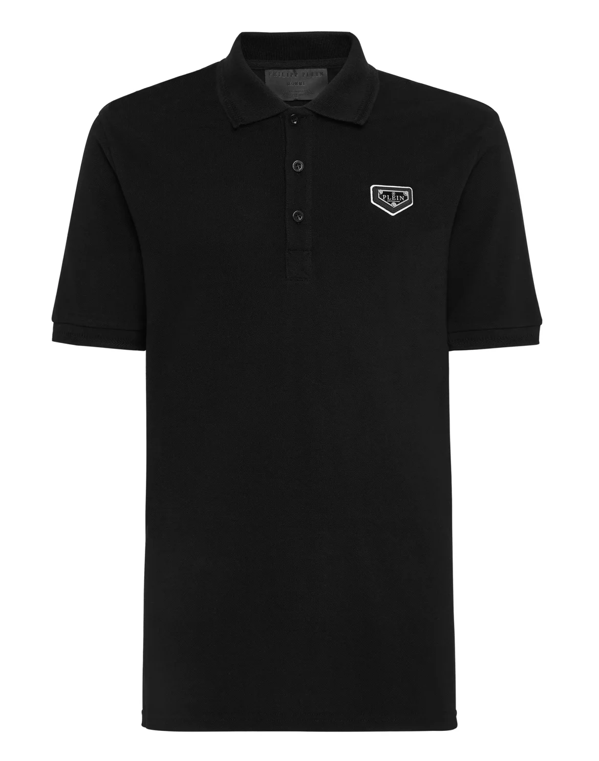 Slim Fit Polo shirt SS stones Hexagon, цвет: Черный