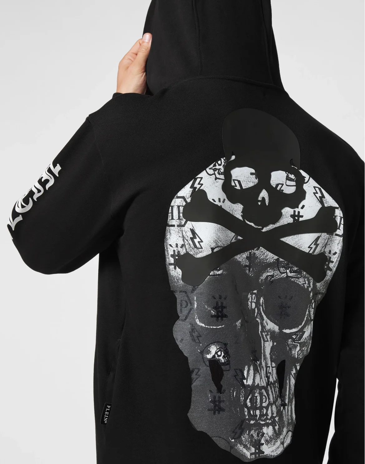 Hoodie sweatshirt print Skull, цвет: Черный
