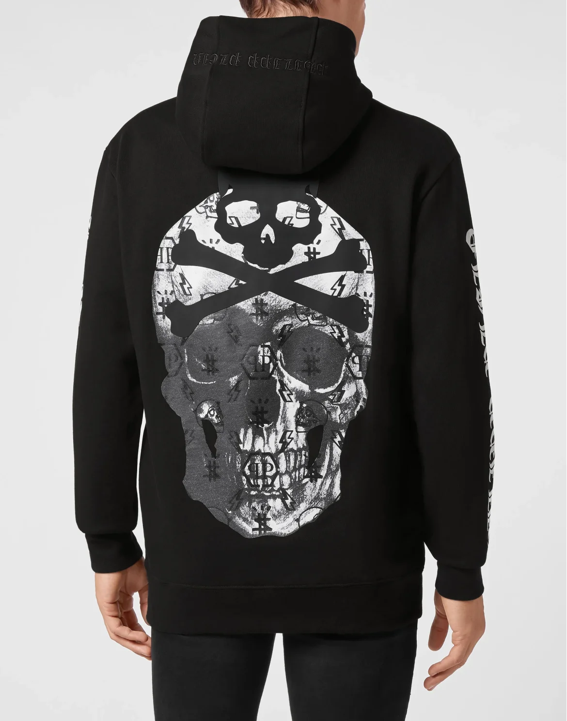 Hoodie sweatshirt print Skull, цвет: Черный