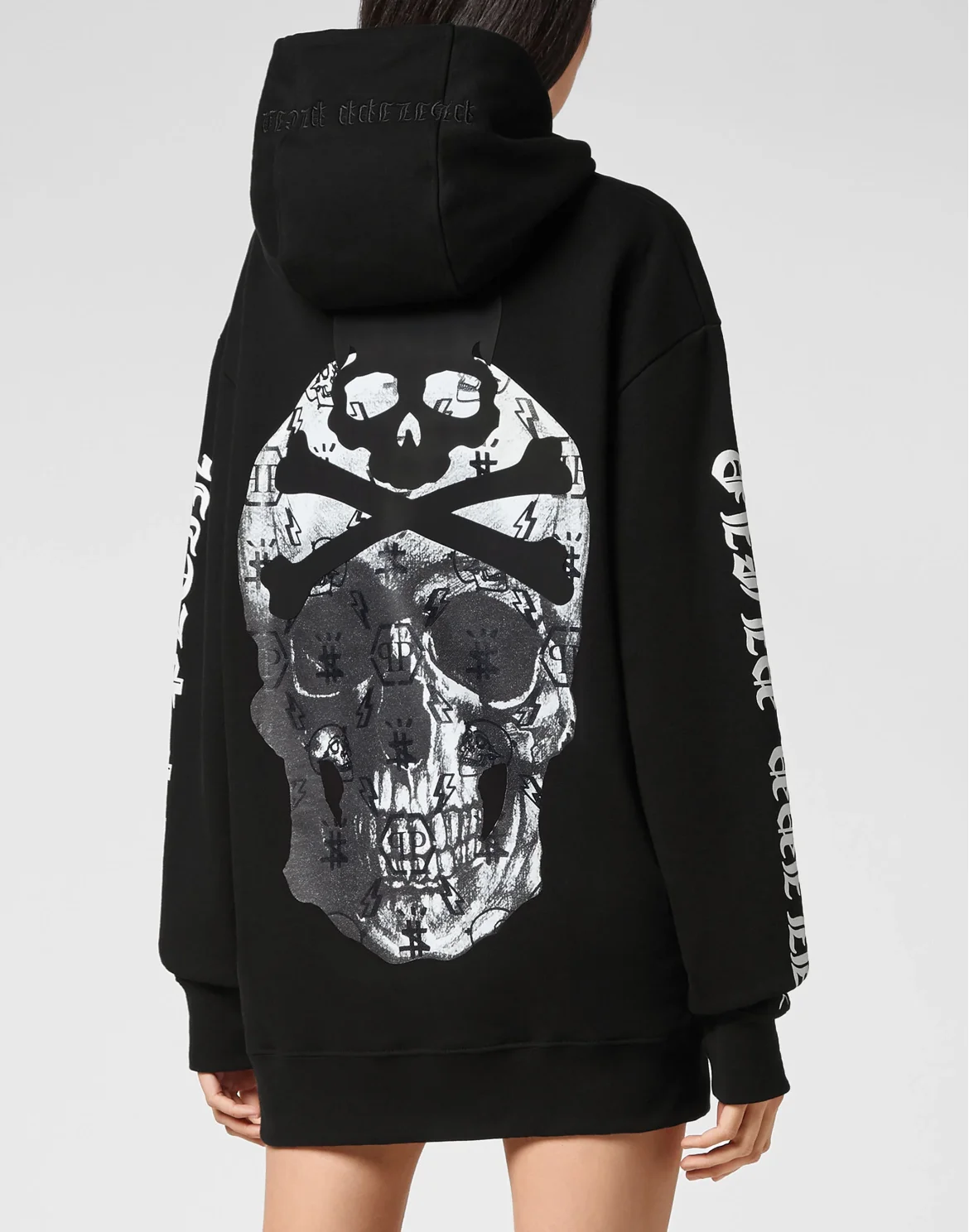 Hoodie sweatshirt print Skull, цвет: Черный