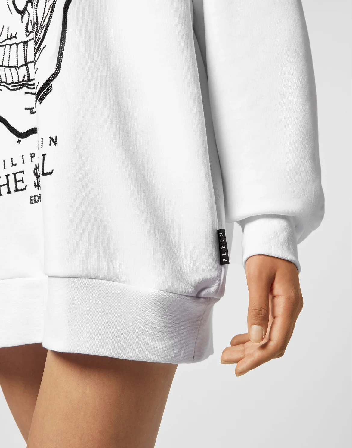 Hoodie sweatshirt stones Skull, цвет: Белый