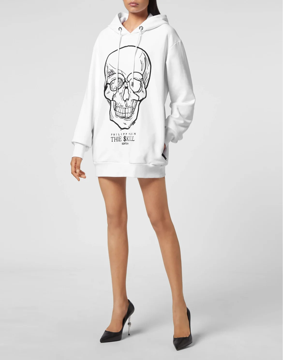 Hoodie sweatshirt stones Skull, цвет: Белый