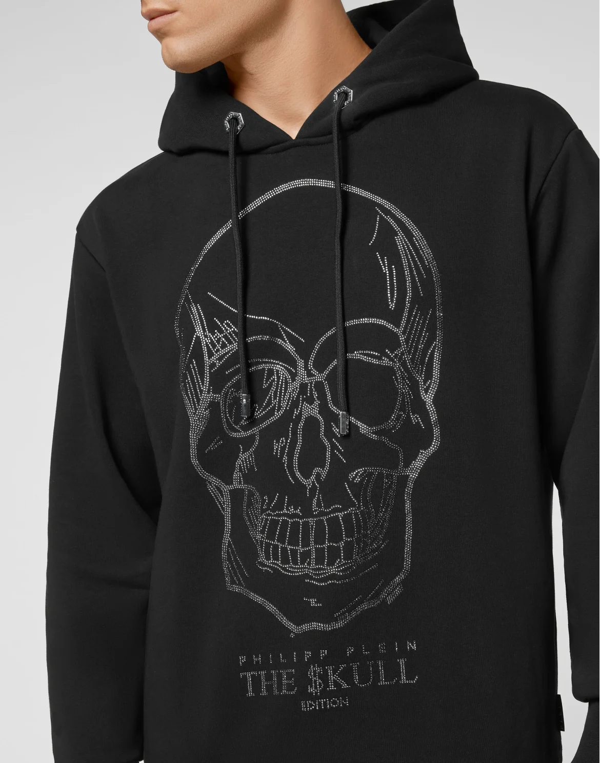 Hoodie sweatshirt stones Skull, цвет: Черный