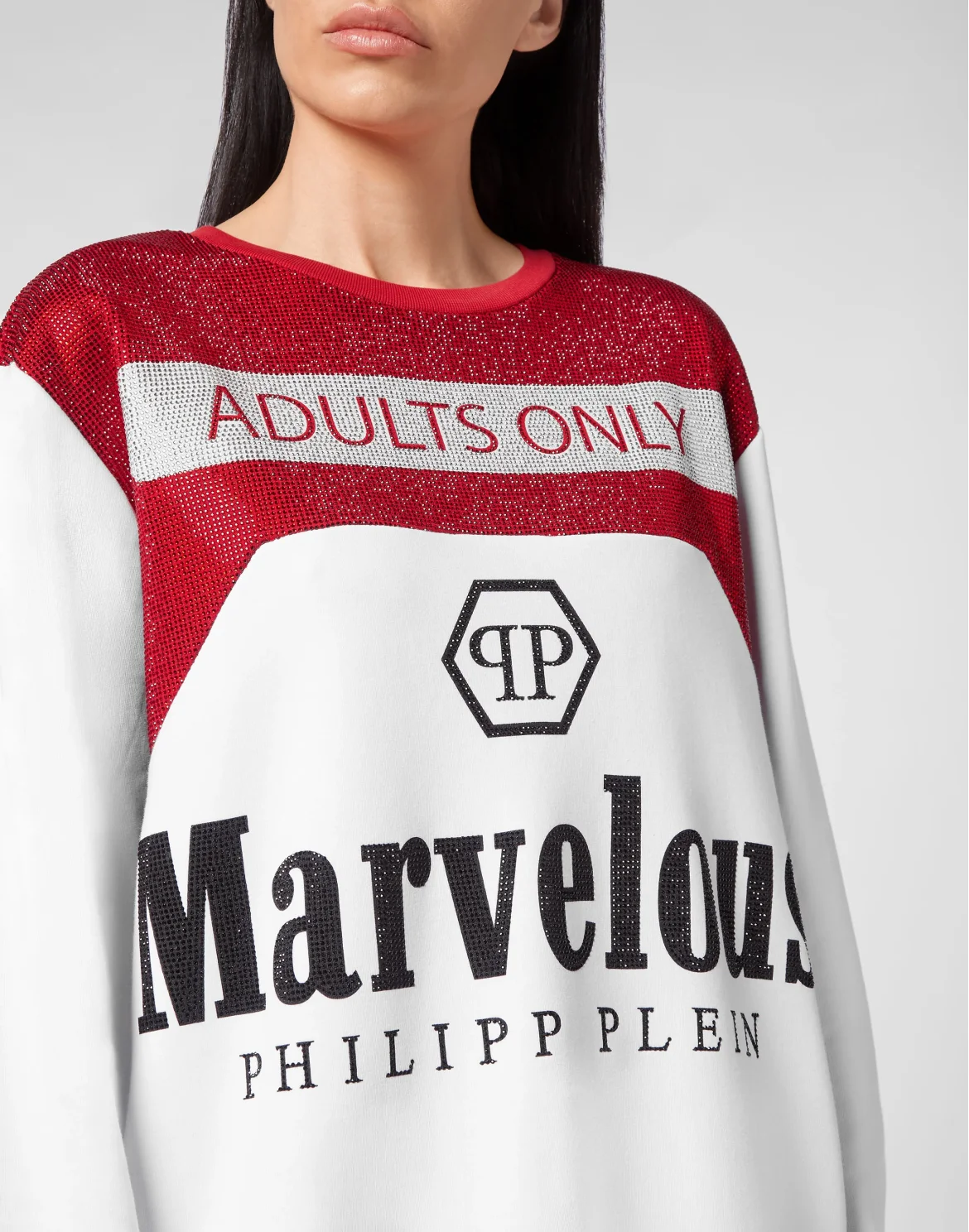 Sweatshirt LS stones Marvelous, цвет: Белый