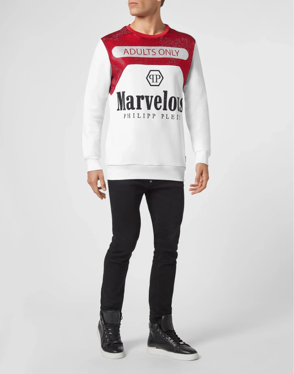 Sweatshirt LS stones Marvelous, цвет: Белый