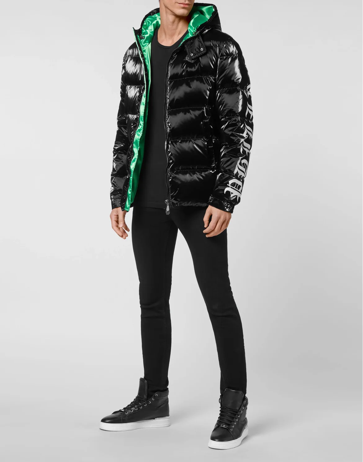 Nylon Bomber Philipp Plein No Limit$, цвет: Черный