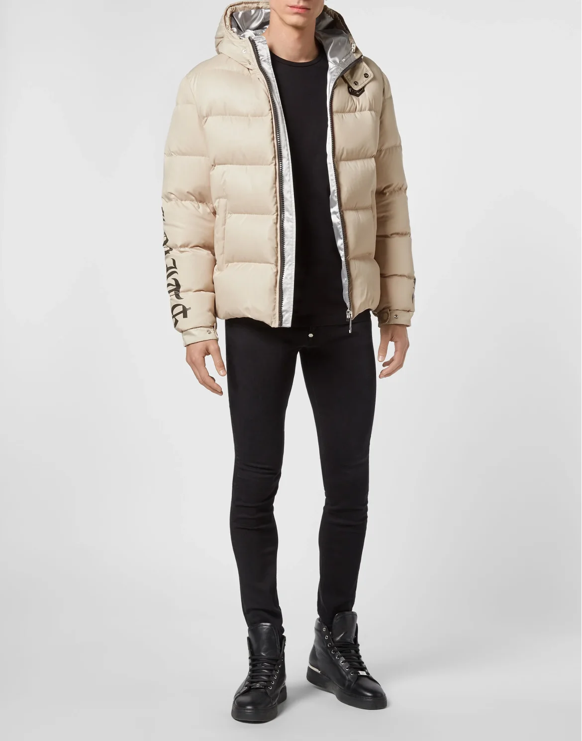 Nylon Bomber Philipp Plein No Limit$, цвет: Бежевый