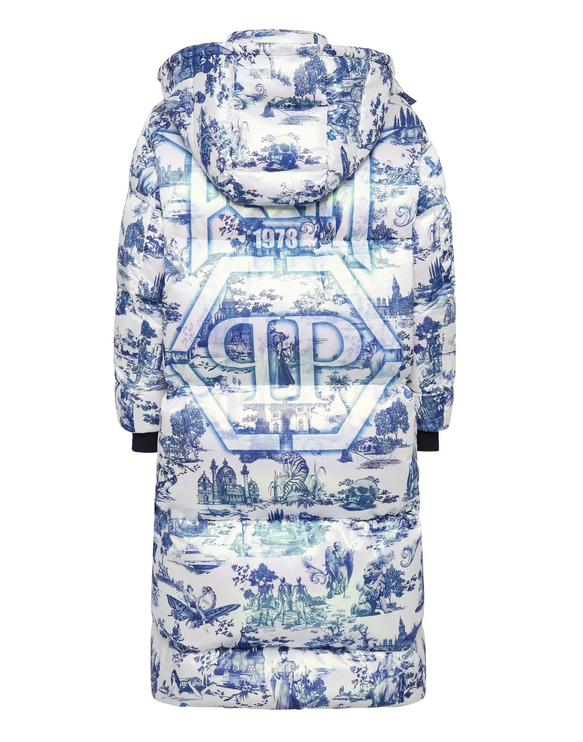 Nylon Long Jacket print En PLEIN air, цвет: Белый