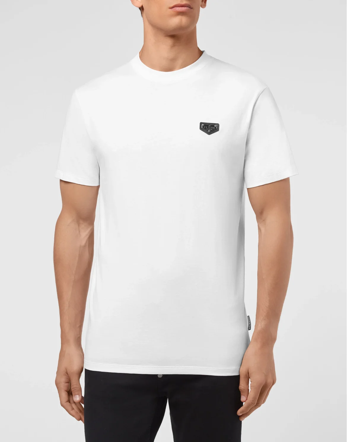 T-shirt Round Neck SS print Philipp Plein No Limit$, цвет: Белый
