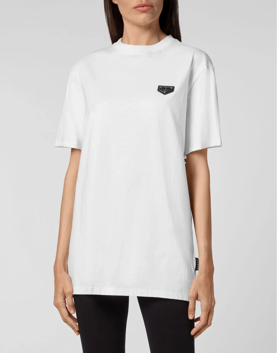 T-shirt Round Neck SS print Philipp Plein No Limit$, цвет: Белый