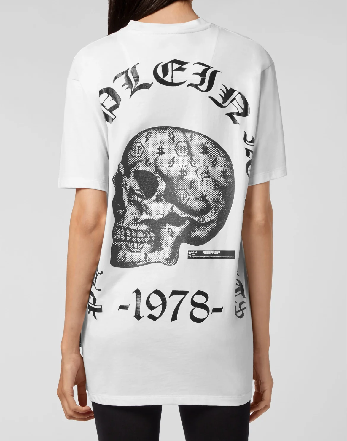 T-shirt Round Neck SS print Philipp Plein No Limit$, цвет: Белый