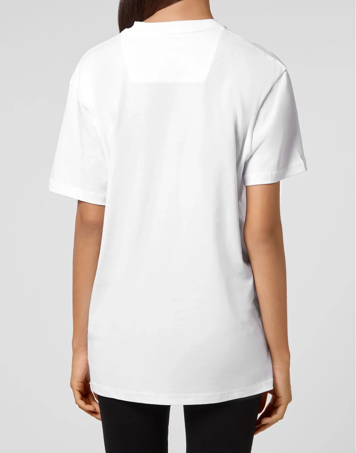 T-shirt Round Neck  SS print Keep $miling, цвет: Белый