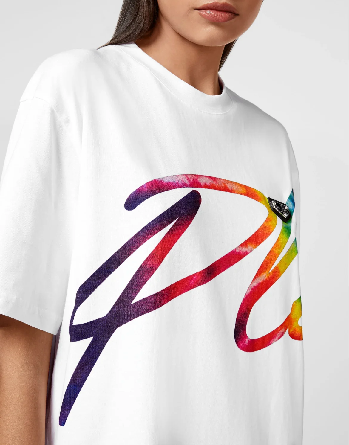 T-shirt Round Neck SS Signature, цвет: Белый