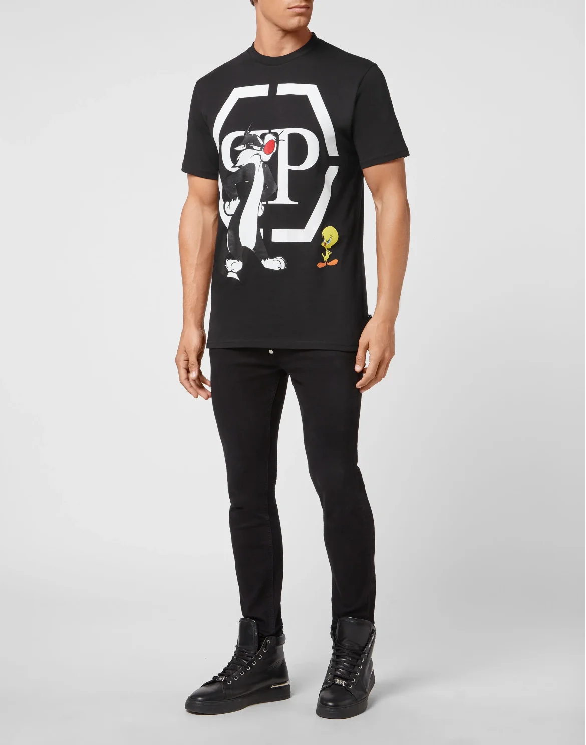 T-shirt Round Neck SS Looney Tunes, цвет: Черный