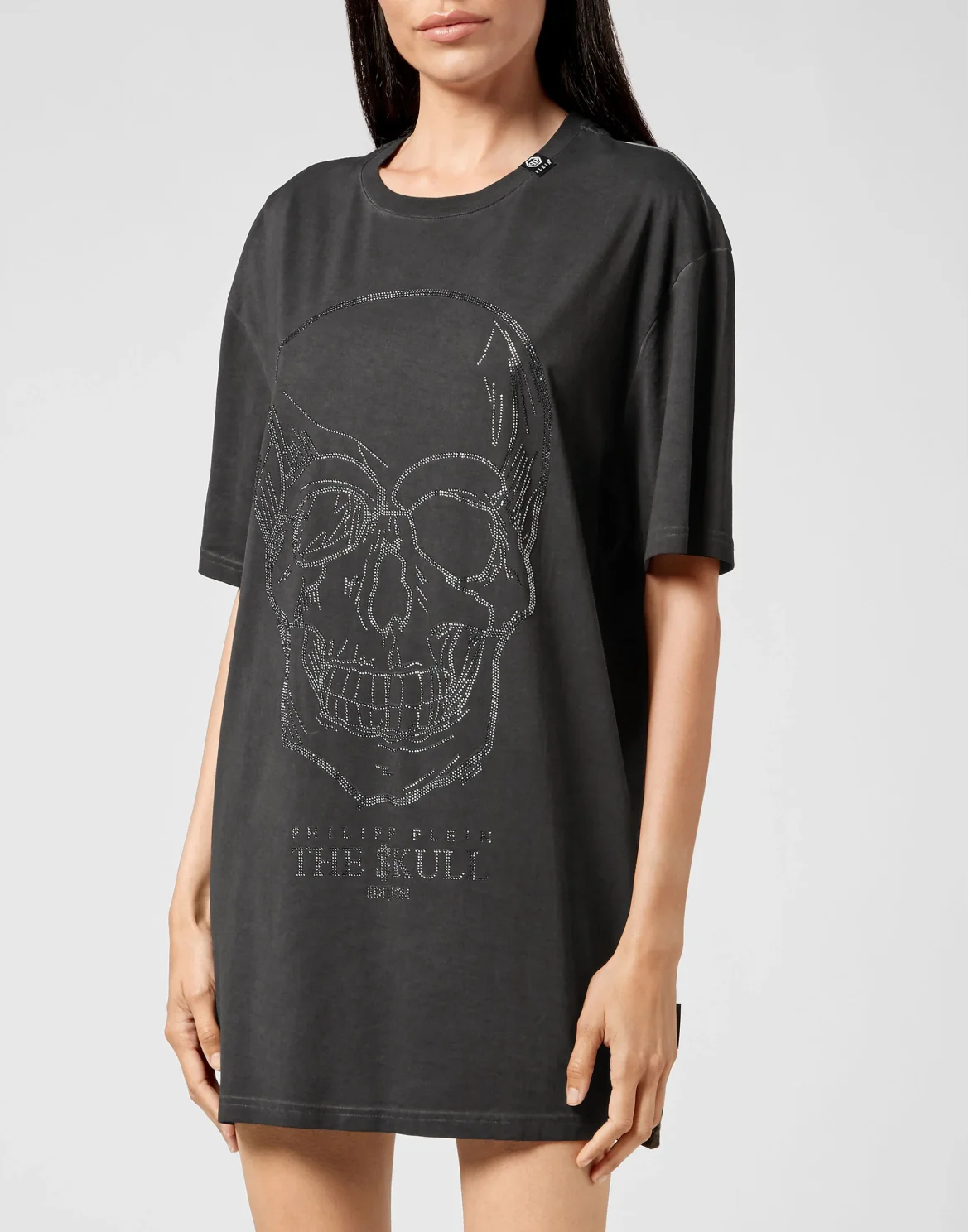 T-shirt Round Neck SS stones Skull, цвет: Черный